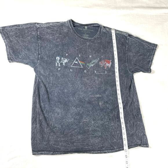 Pink Floyd Dark Side Icons Graphic Tee Acid Wash L - Picture 4 of 6